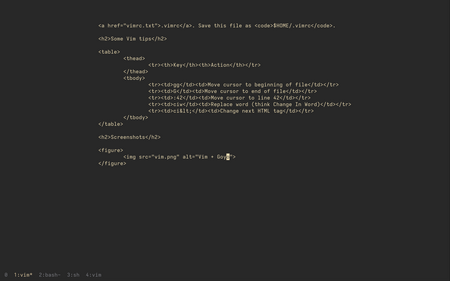 Vim + Goyo